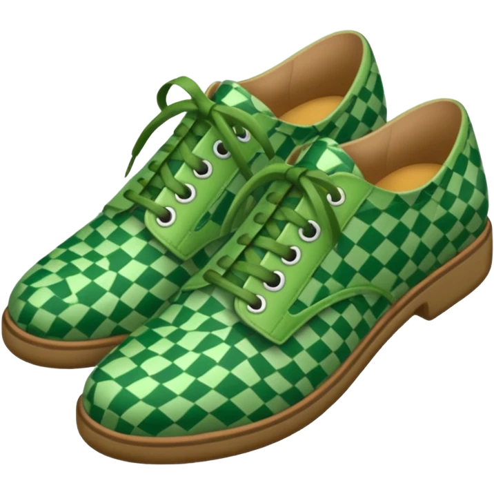 green patterned shoes  emoji