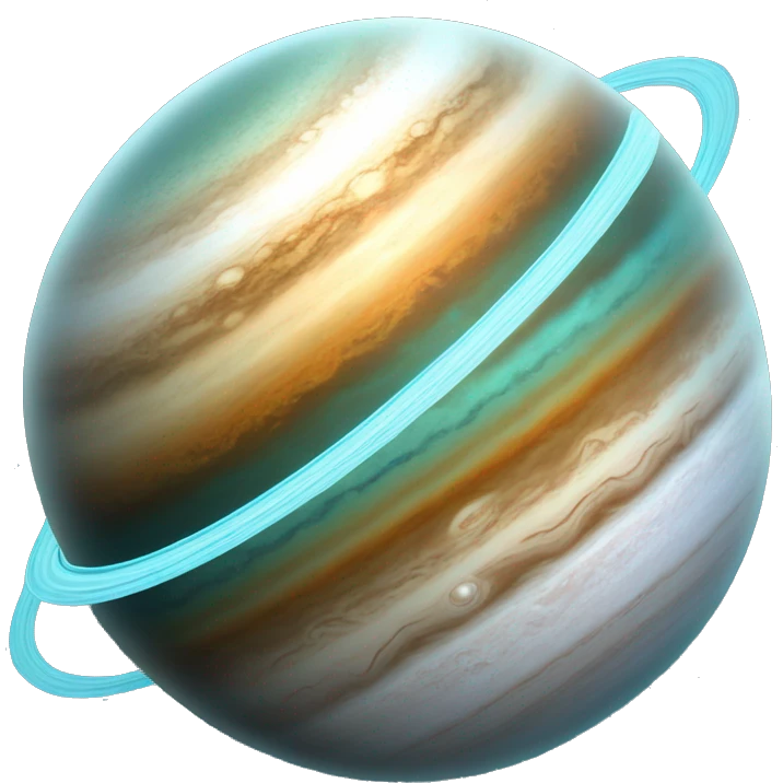 uranus planet with its rings emoji