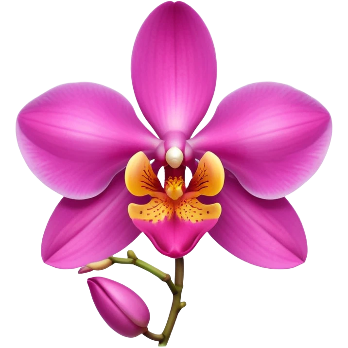 Tropical pink orchid  emoji