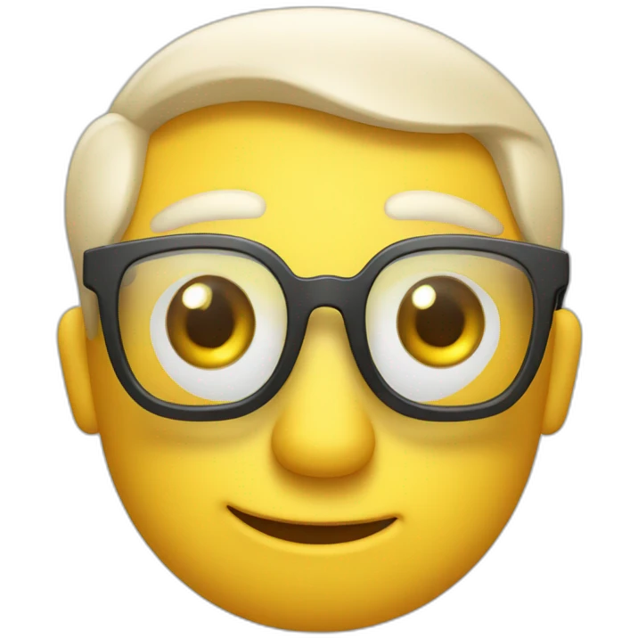 Fisch mit Brille emoji