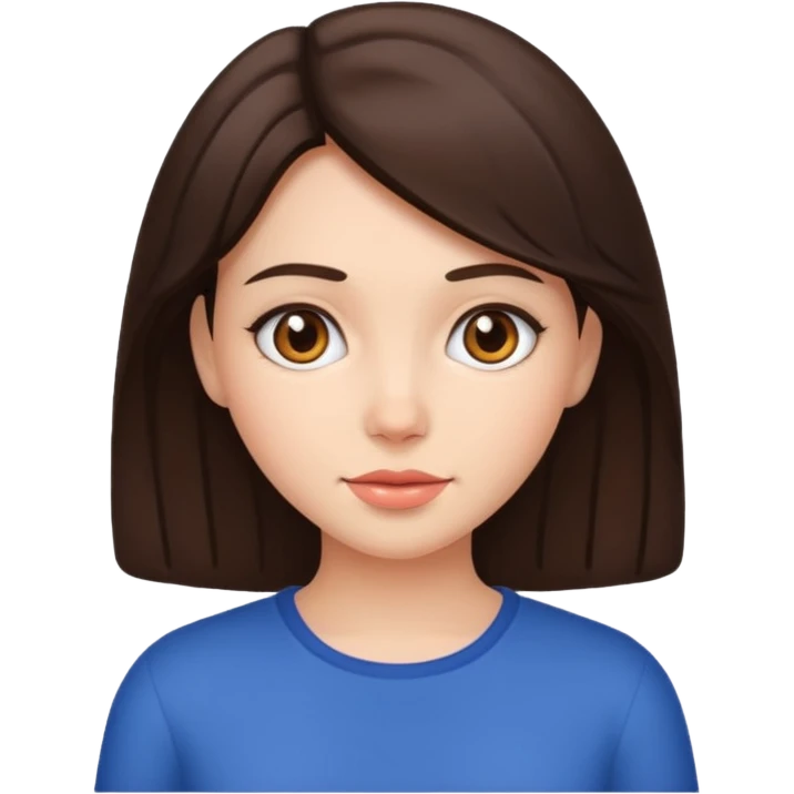 девочка брюнетка emoji