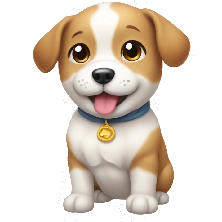 Korea's cute baby doggaebi smiling brightly emoji