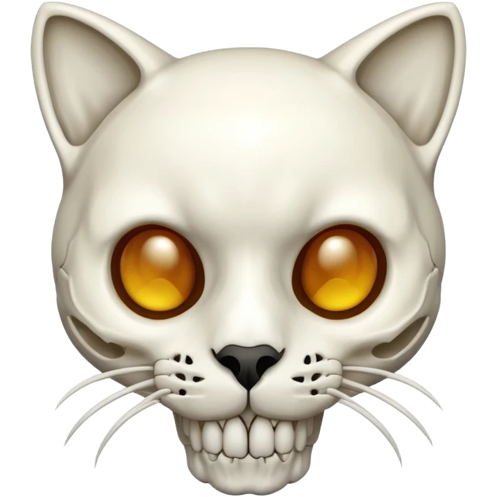 Cat skull emoji