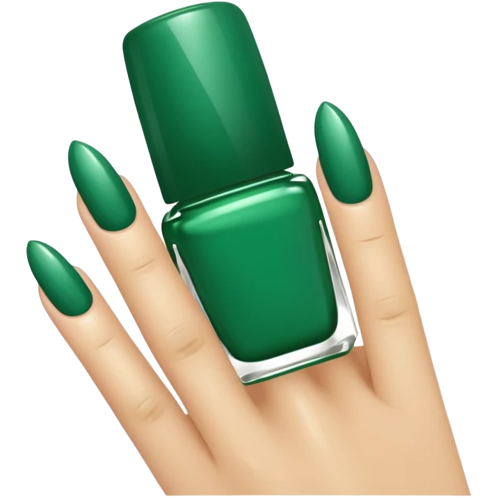 green color nail polish emoji