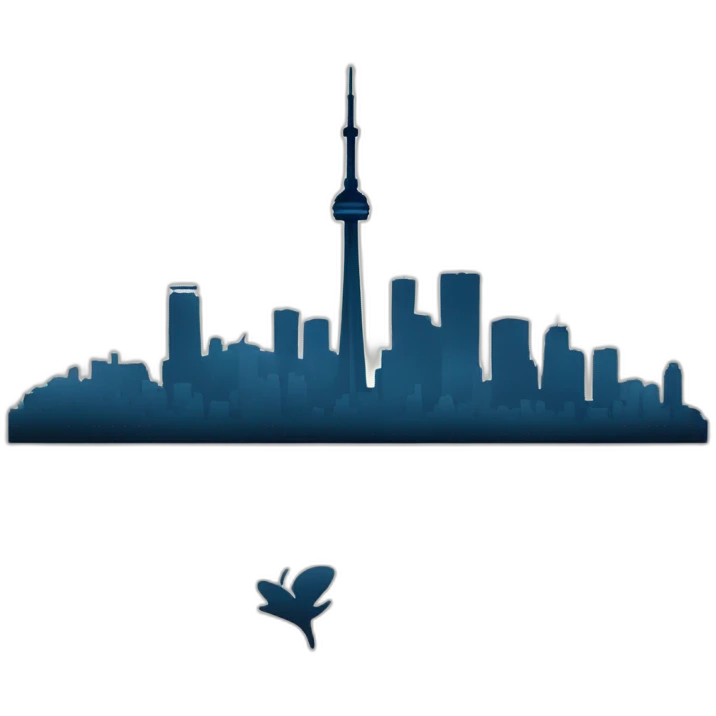 Toronto skyline cn tower emoji