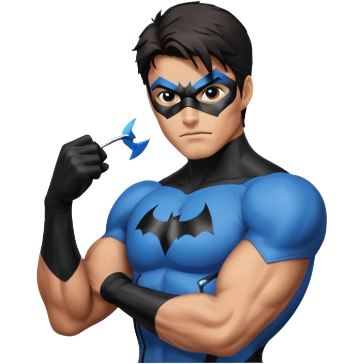 nightwing analyzing evidence emoji