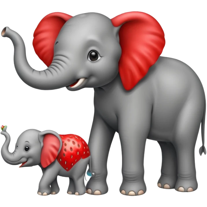 🍓🐘 emoji
