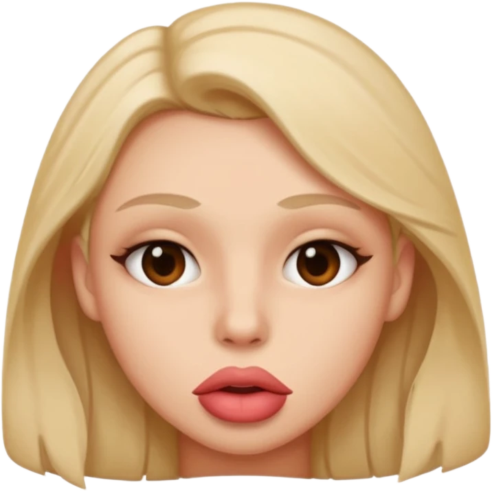 lip biting emoji