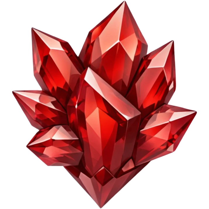 Red crystal group emoji