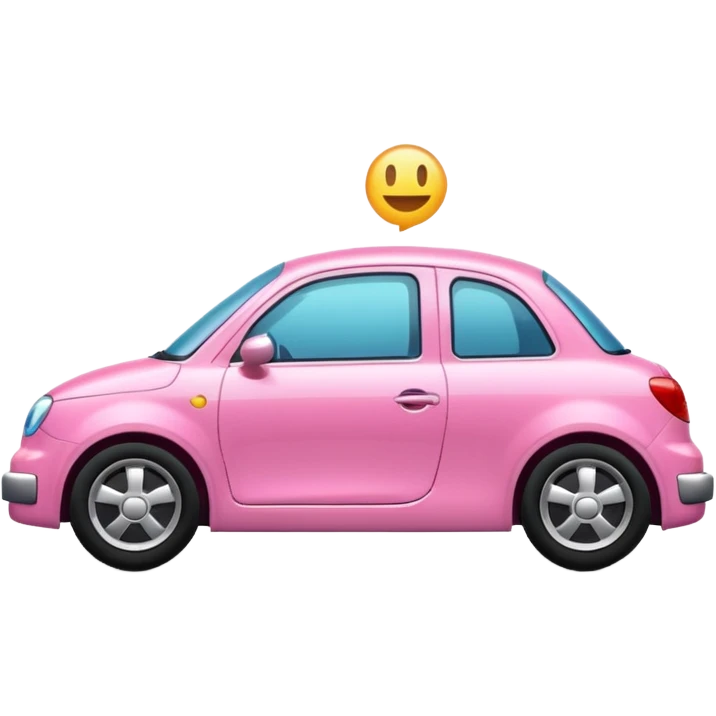 Voiture pink emoji