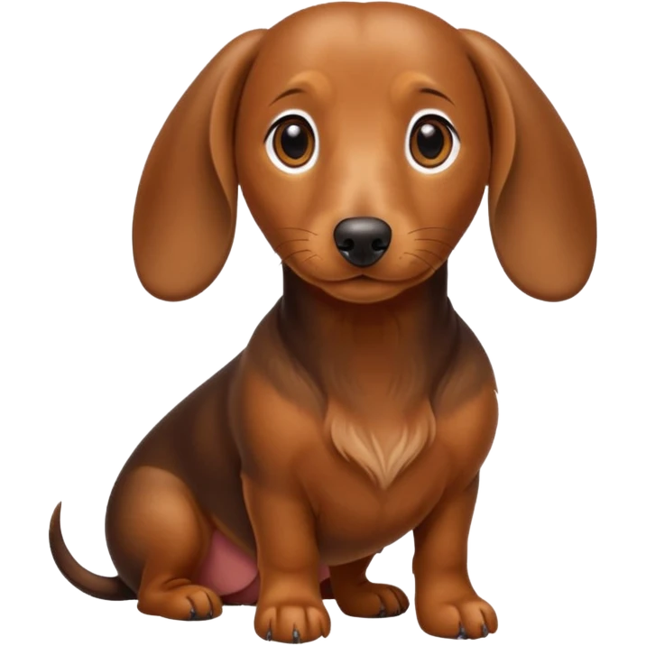 Perro salchicha emoji