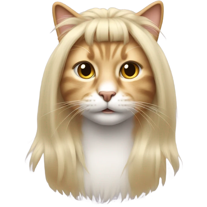 Cat with mullet emoji