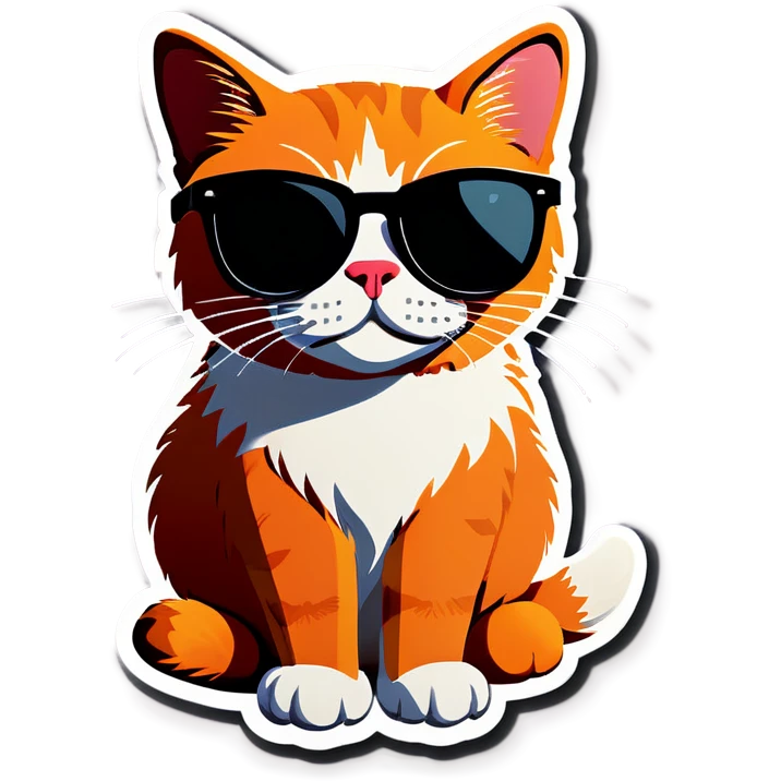 Cat with sunglasses emoji