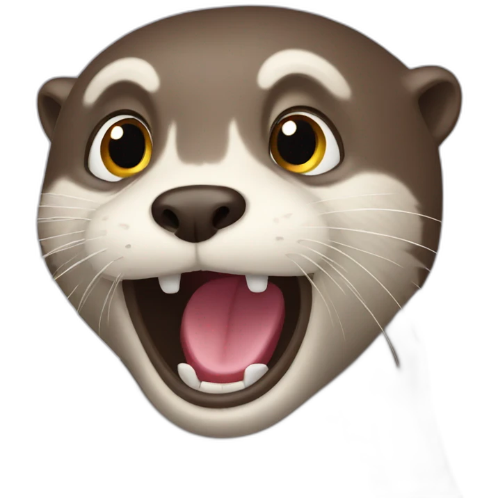 Surprised otter emoji