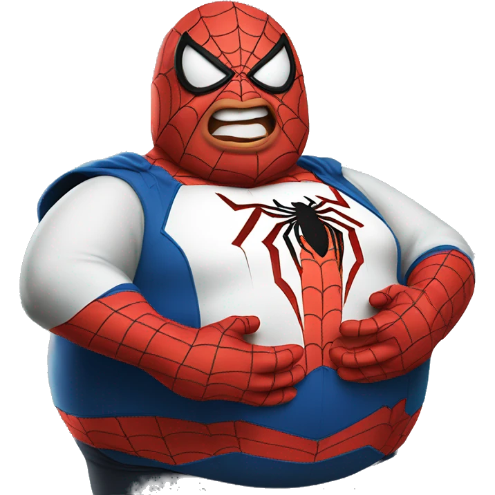 Fat fat fat spiderman emoji | AI Emoji Generator
