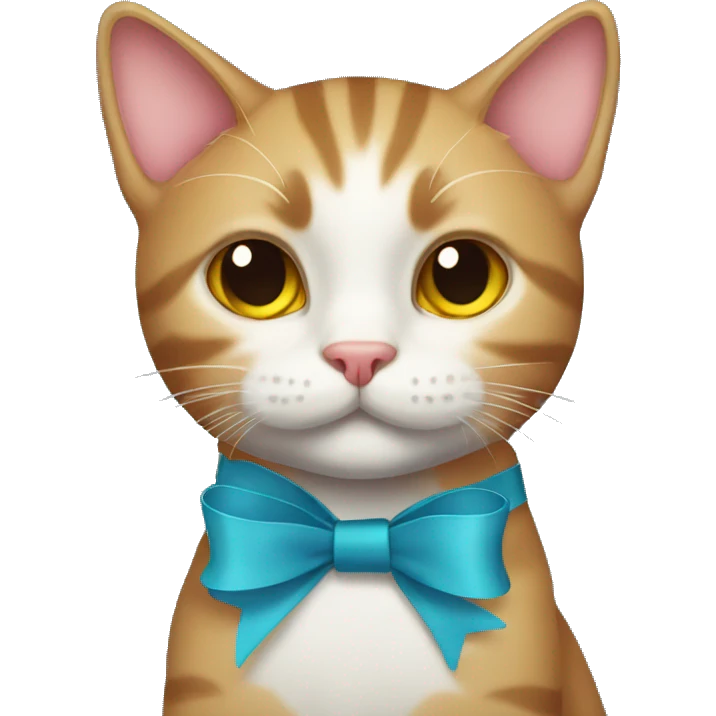cat with ribbon emoji