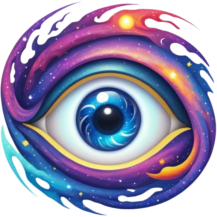 🌌👁️ Cosmic Eye – Seeing into the multiverse. emoji
