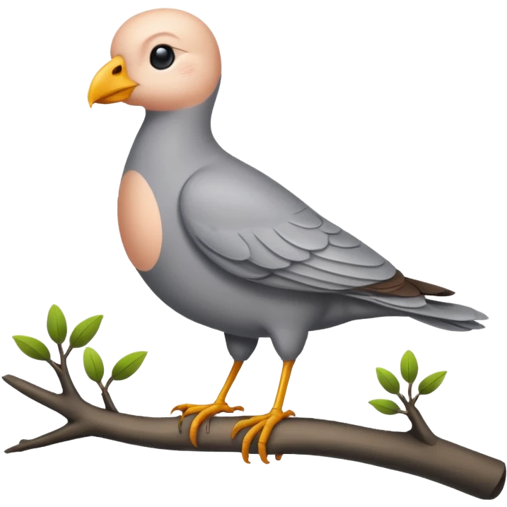 bald bird emoji