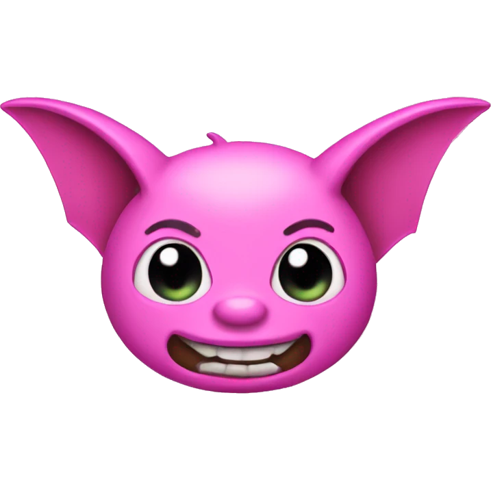 Pink bat emoji