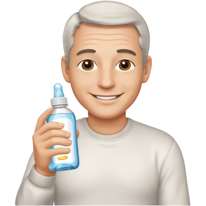 Epstein holding baby oil emoji