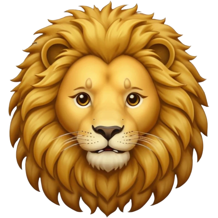 “lion face mane emoji