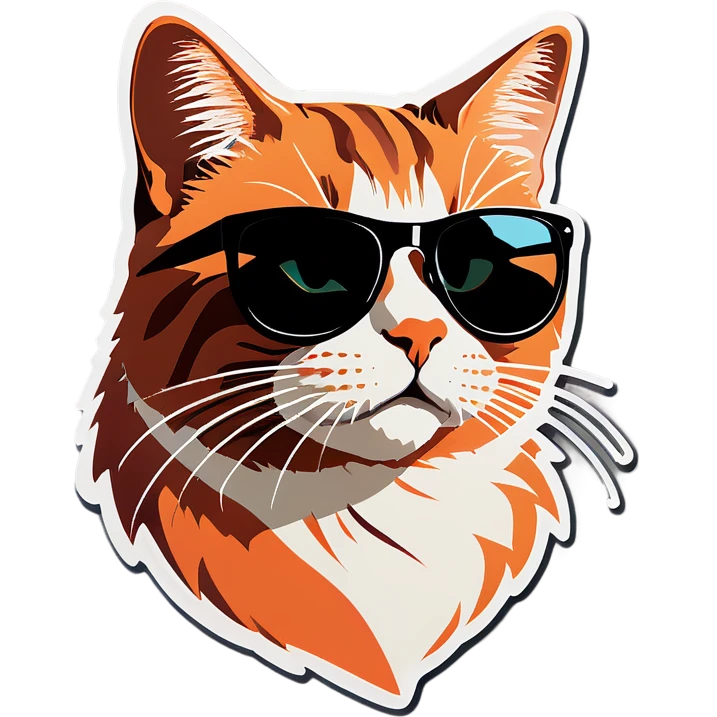 Cat with sunglasses emoji