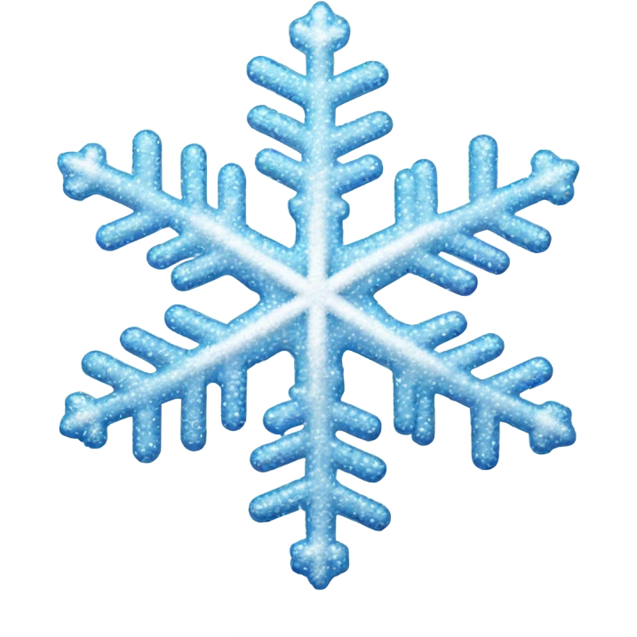 Sparkling snow flake emoji
