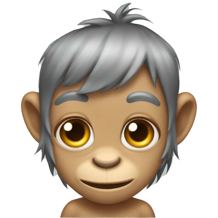 blushing monkey emoji