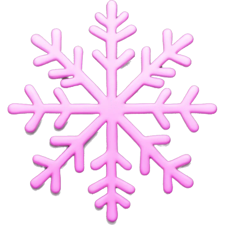 pink snowflake emoji