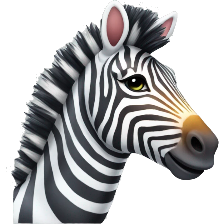 Rainbow zebra emoji