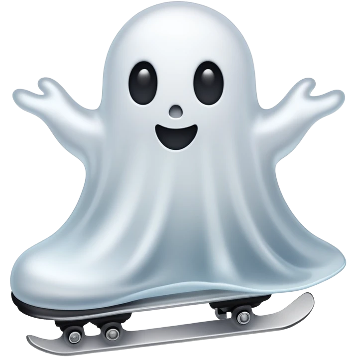 skating ghost emoji  emoji