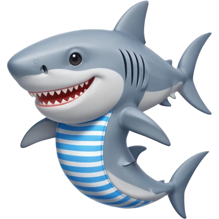 Shark wearing bathing suit  emoji