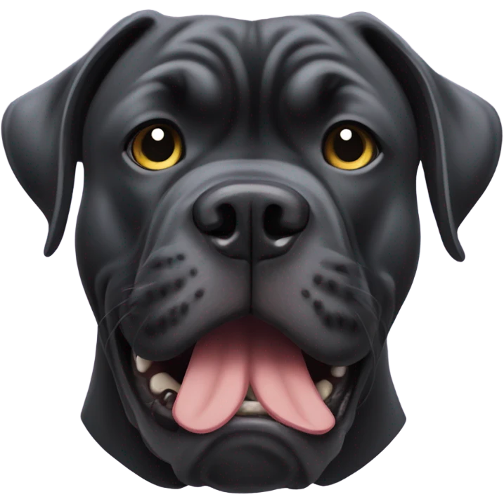 Cane corso with phone emoji