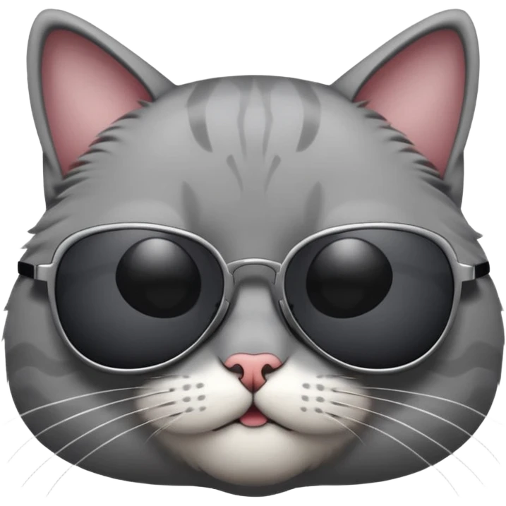 Cat wearing sunglasses emoji