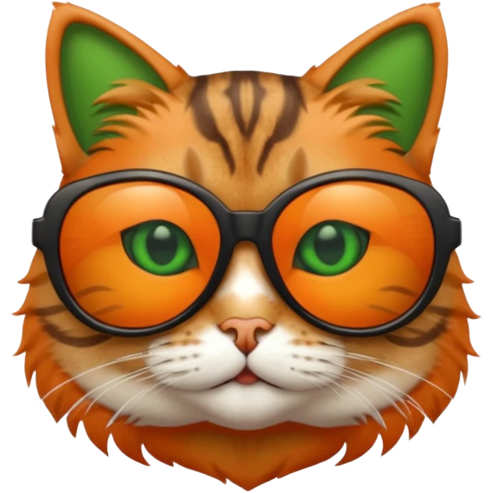 Cat wearing sunglasses emoji