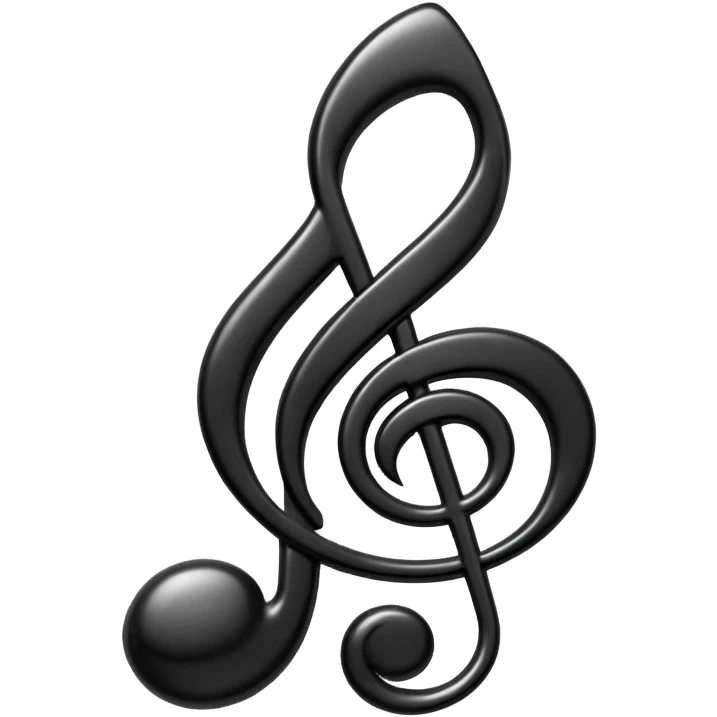 black music note emoji