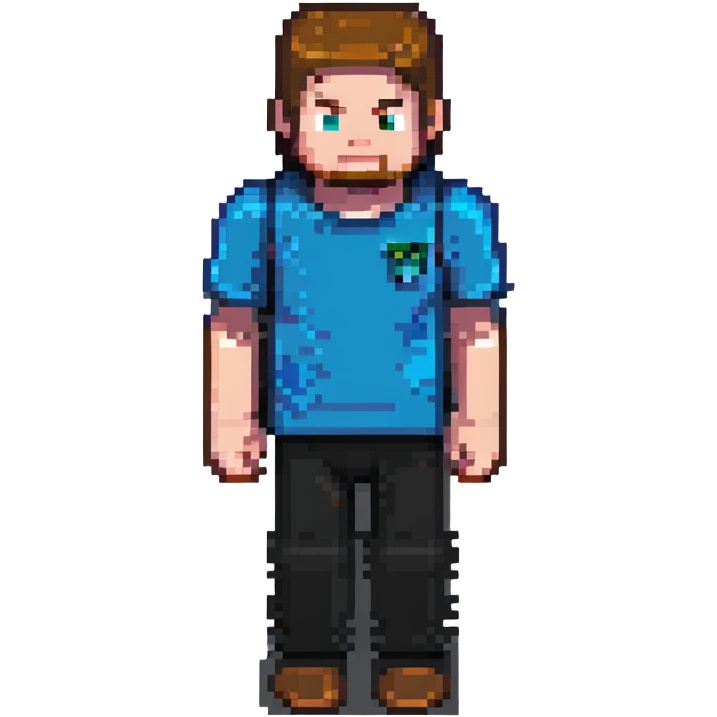 Minecraft Steve full body emoji
