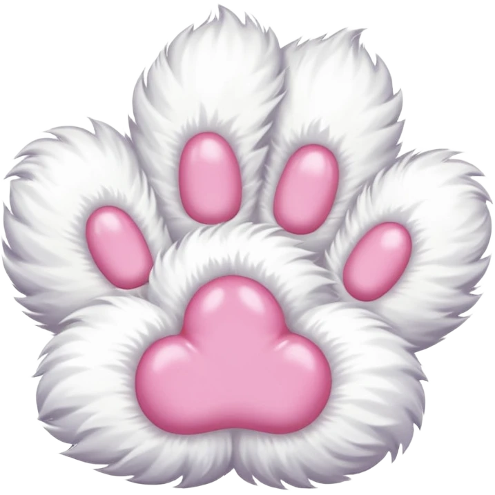 white cat's hand emoji