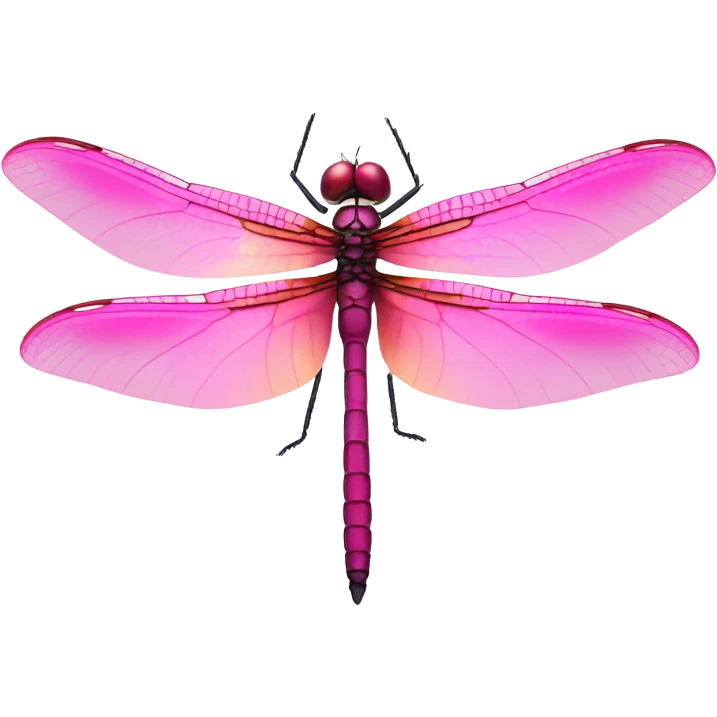 Pink dragonfly emoji