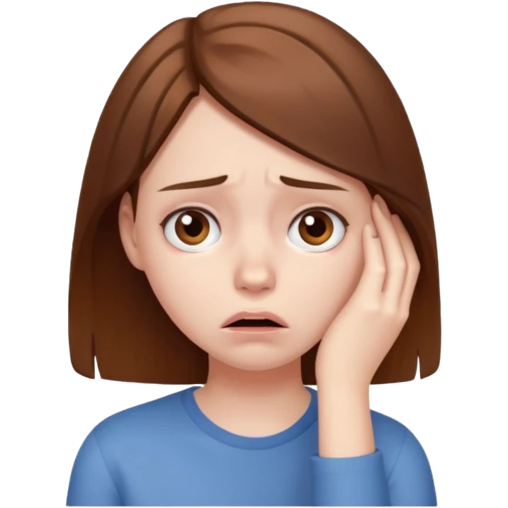 stress girl emoji