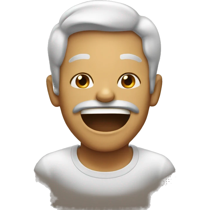 Person mewing emoji