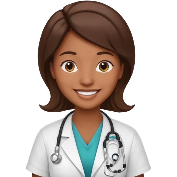 woman health worker emoji