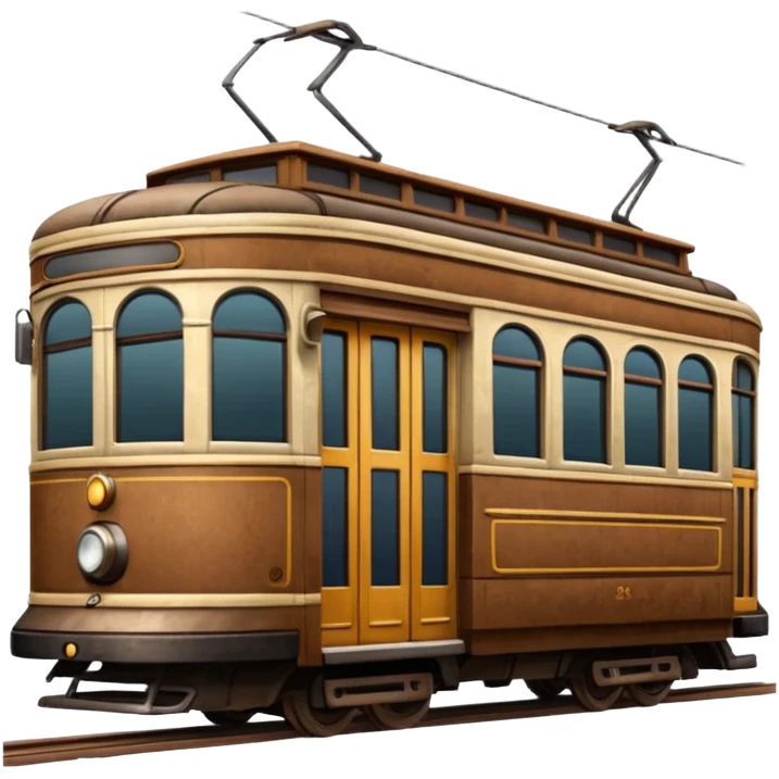 Brown Streetcar emoji