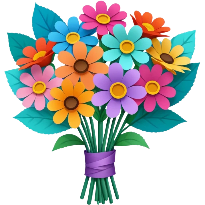 Bouquet Flower Wrap emoji