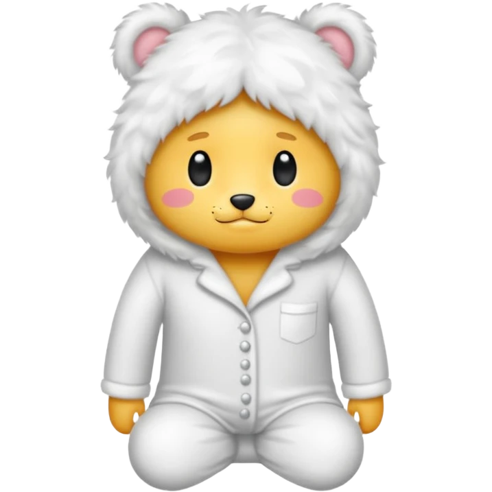 fluffy pyjamas emoji