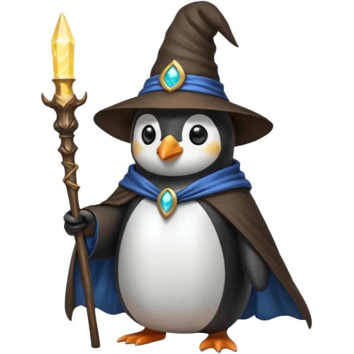 Penguin Wizard emoji