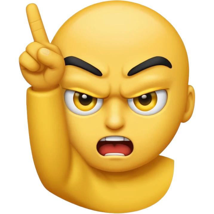 Emoji flipping off someone with one eye open emoji