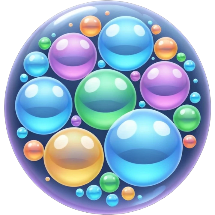 bubbles flowing emoji