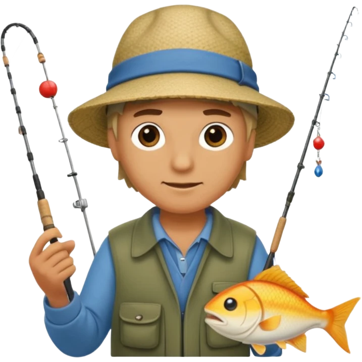 удочки, снасти, приманка, рыбаки emoji