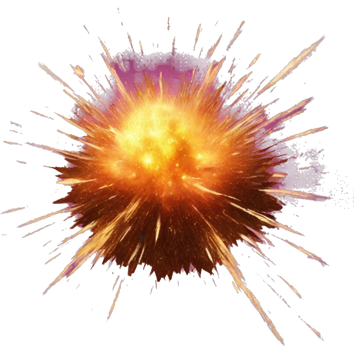 explosion with glitters emoji